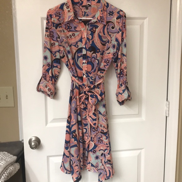 Multi-colored Fashion Nova Shirt Dress - Picture 2 of 8